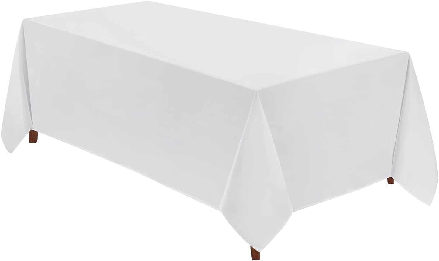 VidaFete Square Tablecloth 2 Pack 52 x 52 Inch Tablecloths Stain Wrinkle Resistant Polyester Dining Table Cover for Kitchen Dinning Party Wedding Rectangular Tabletop Buffet Decoration(Black)