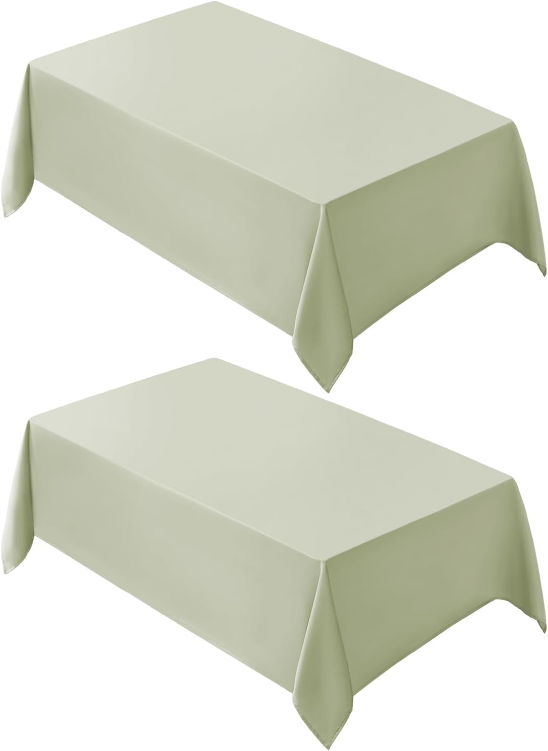 VidaFete Square Tablecloth 2 Pack 52 x 52 Inch Tablecloths Stain Wrinkle Resistant Polyester Dining Table Cover for Kitchen Dinning Party Wedding Rectangular Tabletop Buffet Decoration(Black)