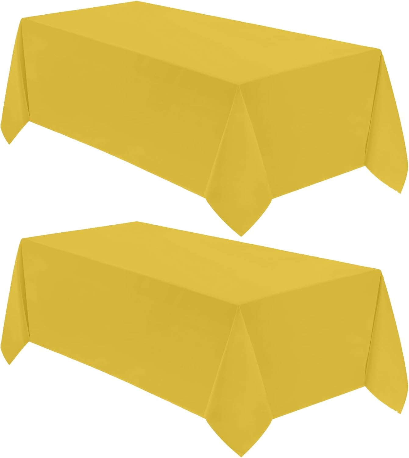 VidaFete Square Tablecloth 2 Pack 52 x 52 Inch Tablecloths Stain Wrinkle Resistant Polyester Dining Table Cover for Kitchen Dinning Party Wedding Rectangular Tabletop Buffet Decoration(Black)