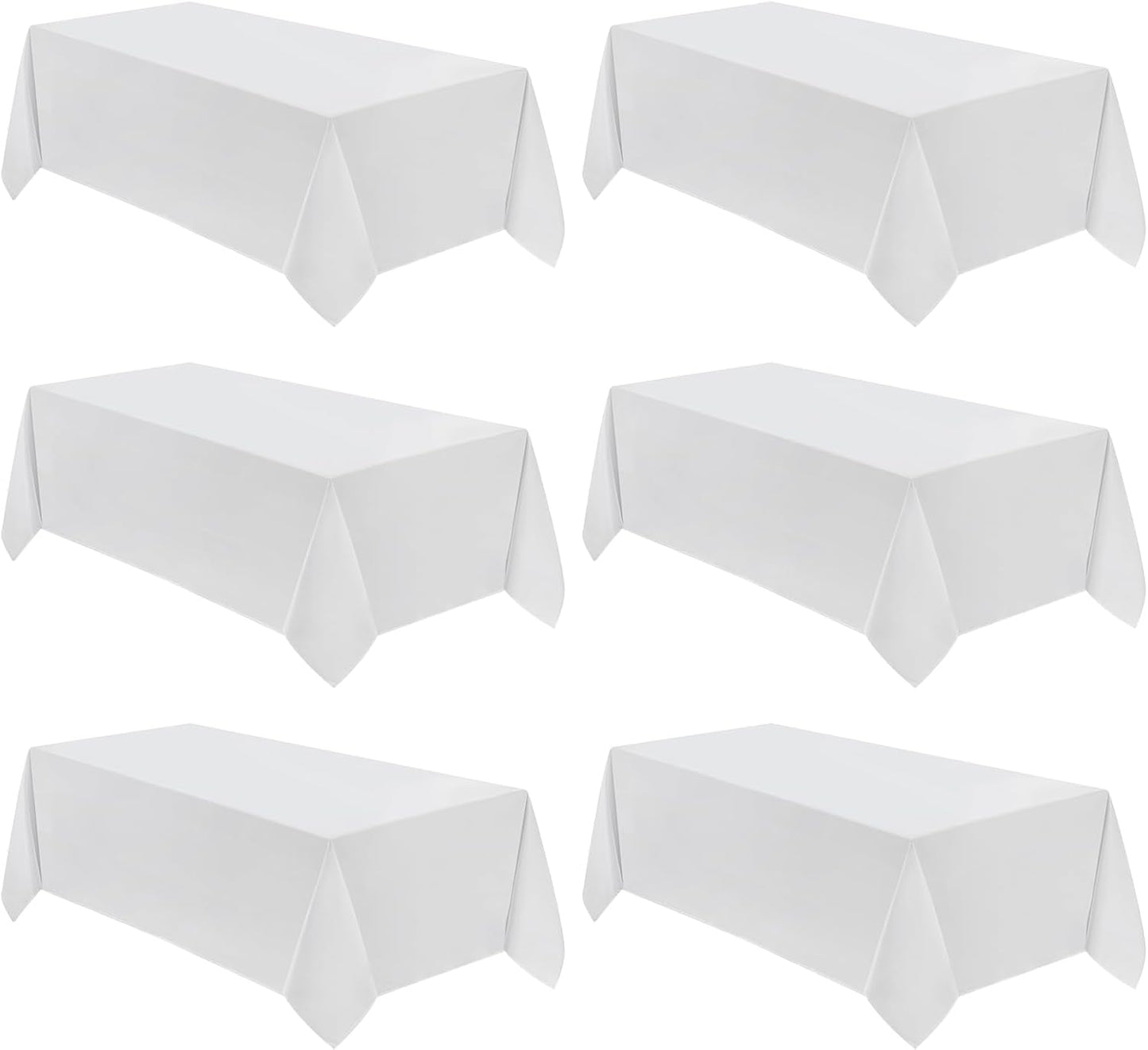 VidaFete Square Tablecloth 2 Pack 52 x 52 Inch Tablecloths Stain Wrinkle Resistant Polyester Dining Table Cover for Kitchen Dinning Party Wedding Rectangular Tabletop Buffet Decoration(Black)