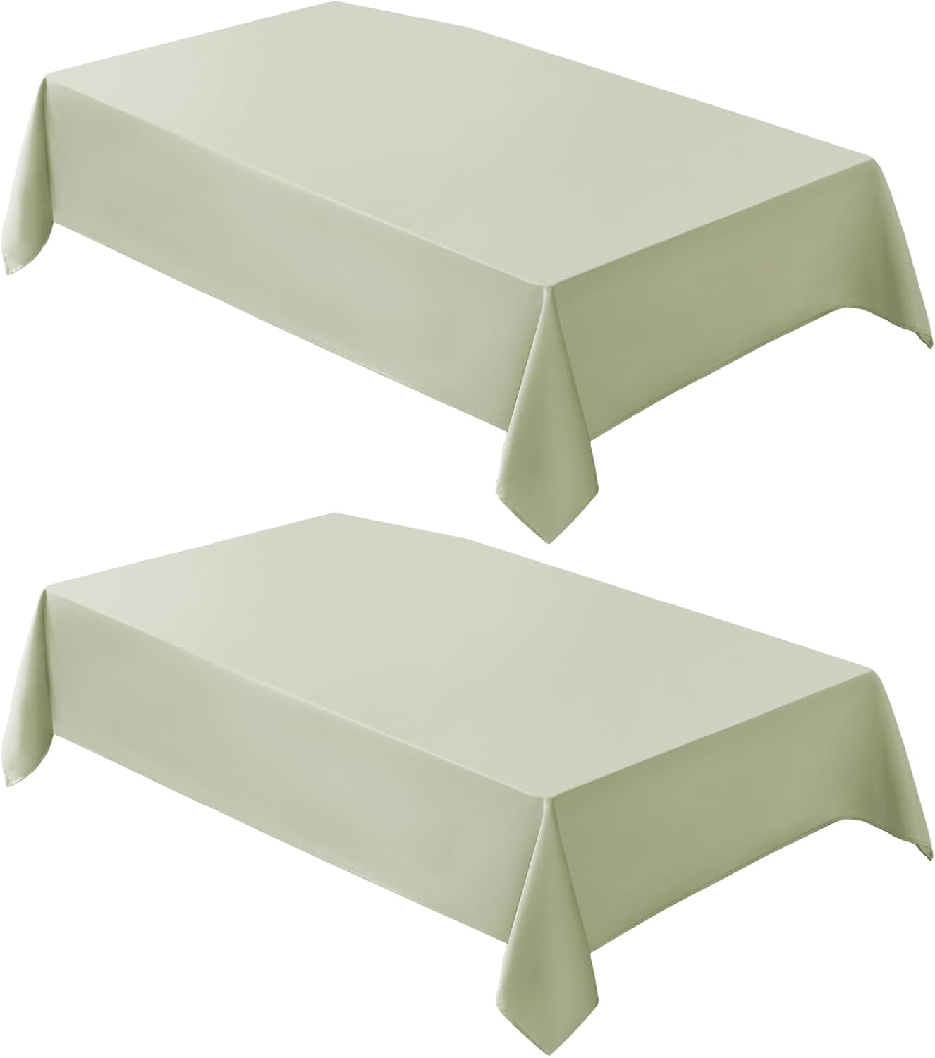 VidaFete Square Tablecloth 2 Pack 52 x 52 Inch Tablecloths Stain Wrinkle Resistant Polyester Dining Table Cover for Kitchen Dinning Party Wedding Rectangular Tabletop Buffet Decoration(Black)