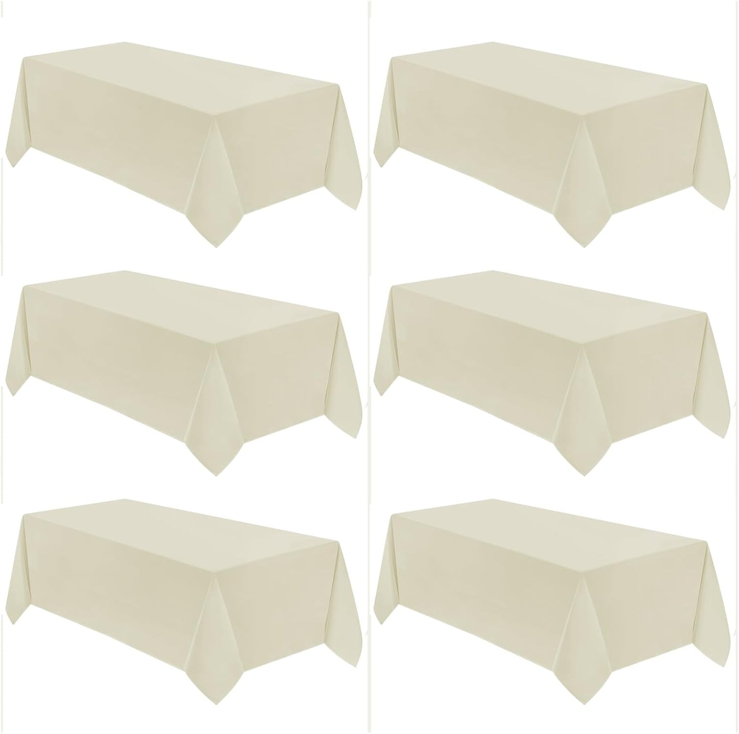 VidaFete Square Tablecloth 2 Pack 52 x 52 Inch Tablecloths Stain Wrinkle Resistant Polyester Dining Table Cover for Kitchen Dinning Party Wedding Rectangular Tabletop Buffet Decoration(Black)