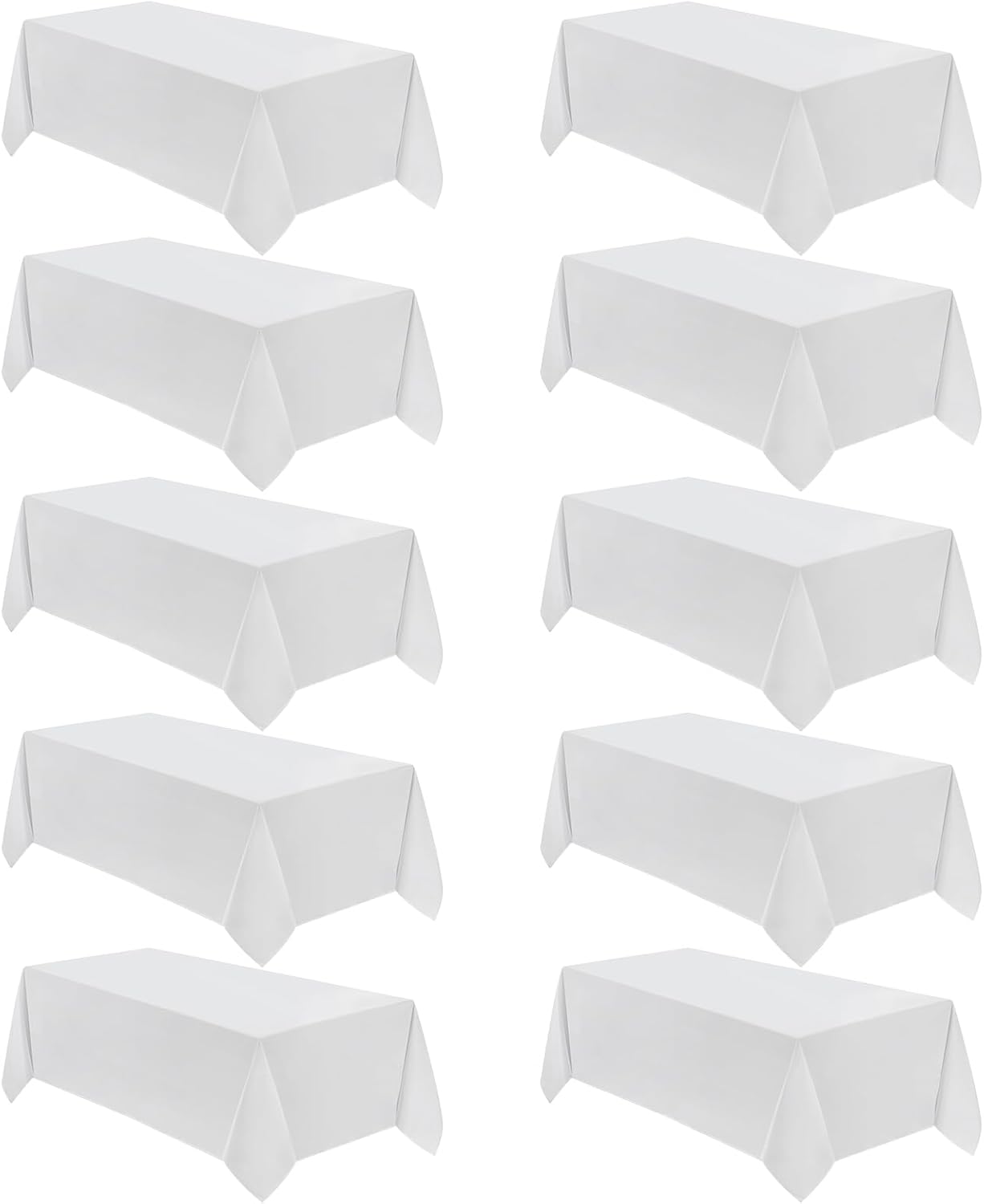 VidaFete Square Tablecloth 2 Pack 52 x 52 Inch Tablecloths Stain Wrinkle Resistant Polyester Dining Table Cover for Kitchen Dinning Party Wedding Rectangular Tabletop Buffet Decoration(Black)