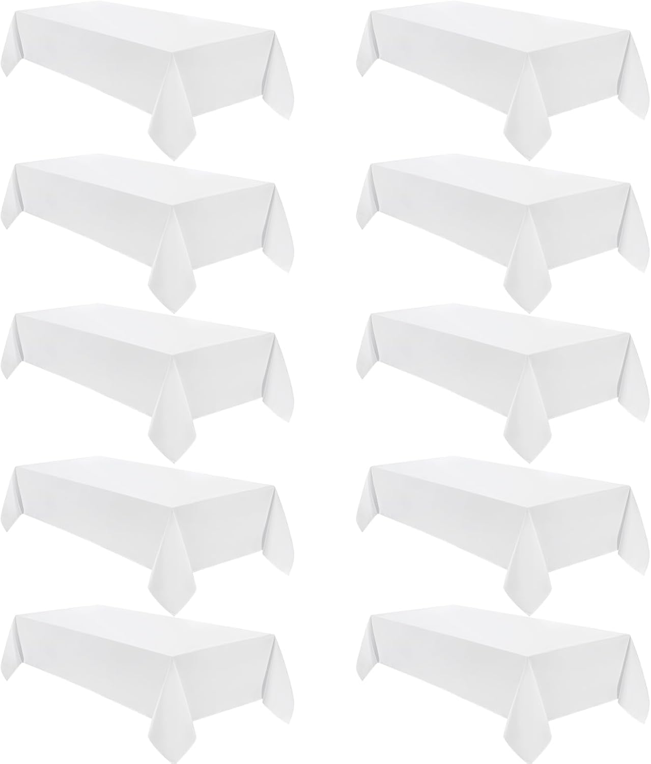 VidaFete Square Tablecloth 2 Pack 52 x 52 Inch Tablecloths Stain Wrinkle Resistant Polyester Dining Table Cover for Kitchen Dinning Party Wedding Rectangular Tabletop Buffet Decoration(Black)