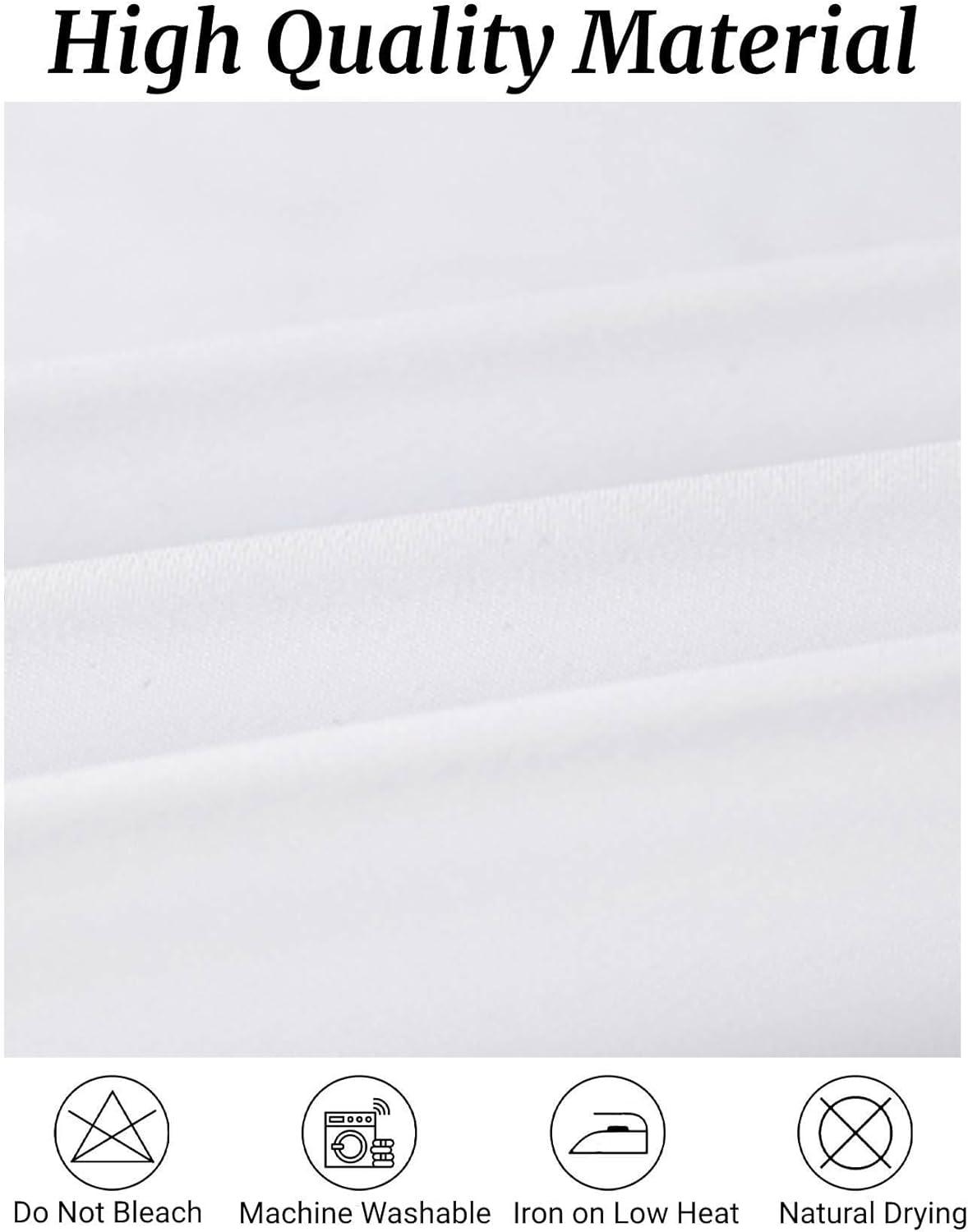 Fokitut 6 Pack Rectangle Tablecloth, 60x120 Inch, Stain Resistant and Wrinkle Polyester Table Cloth, Fabric Table Cover for Kitchen Dining, Wedding, Party, Holiday Dinner-White