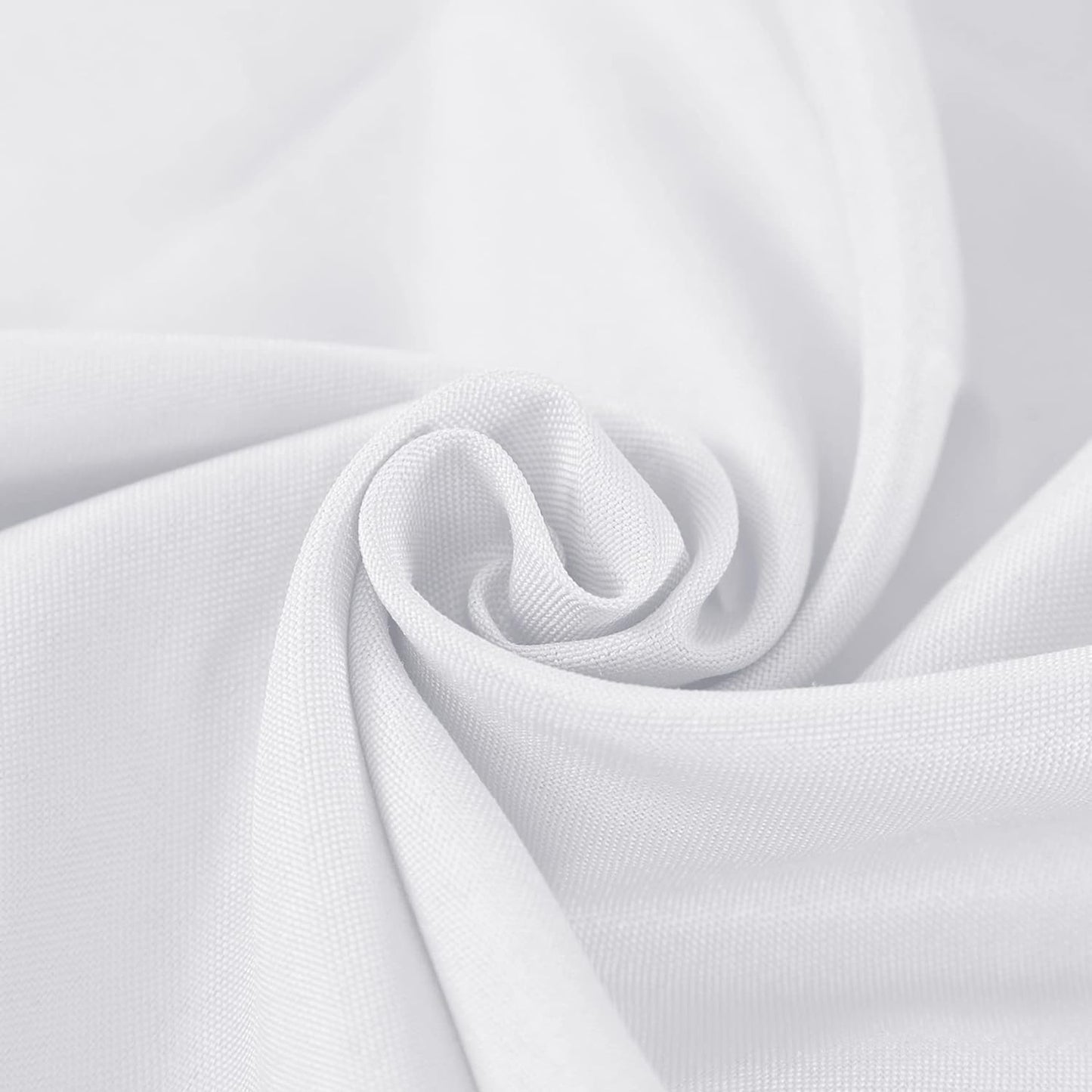 Fokitut 6 Pack Rectangle Tablecloth, 60x120 Inch, Stain Resistant and Wrinkle Polyester Table Cloth, Fabric Table Cover for Kitchen Dining, Wedding, Party, Holiday Dinner-White