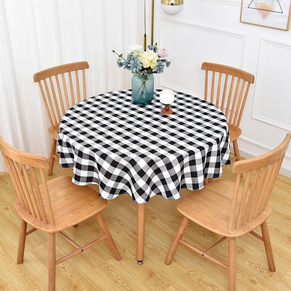 Heavy Duty Cotton Linen Table Cloth for Rectangle Table Rectangular Farmhouse Vintage Tablecloth Washable Rustic Table Cover (Linen, 52''x86'')
