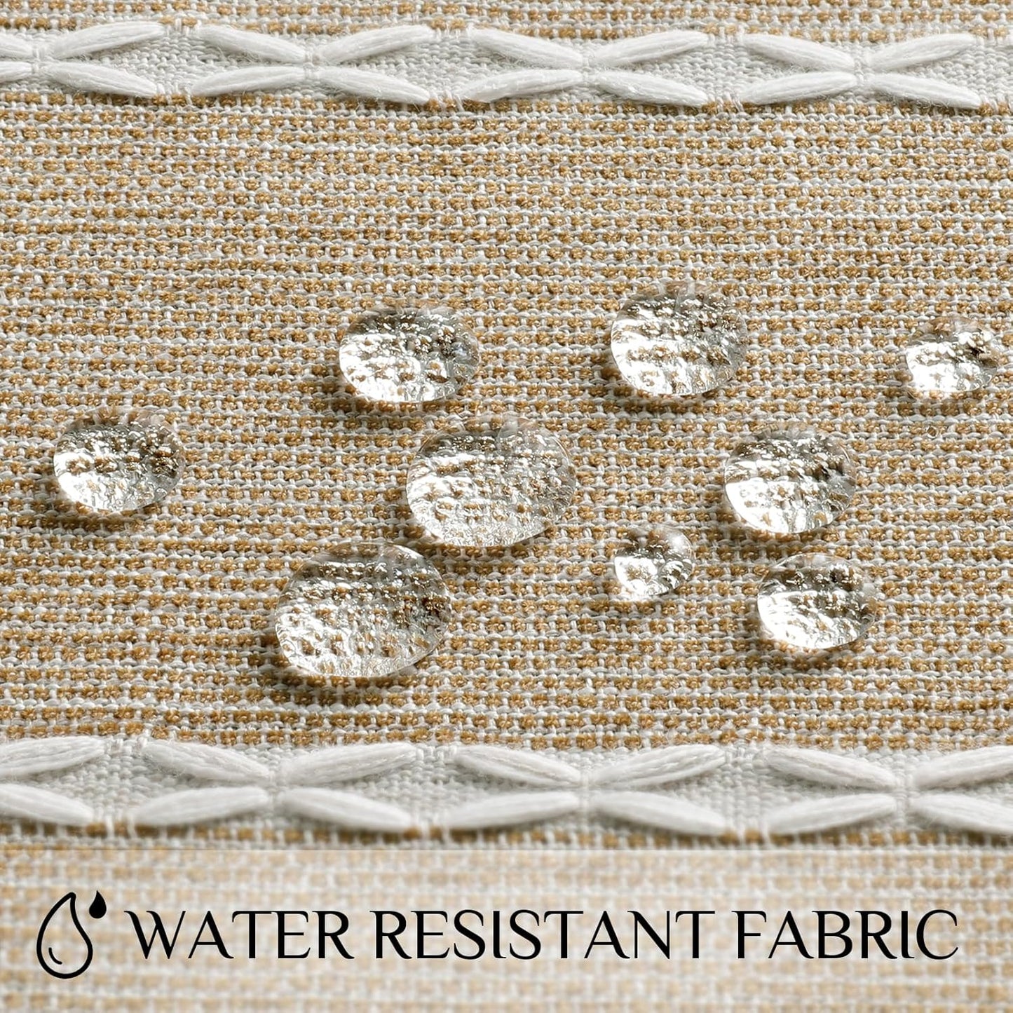 Softalker Fall Tablecloth Rectangle, Outdoor Waterproof Linen Cotton Farmhouse Table Cloths with Tassel, Heavy Weight Wrinkle Free Table Cover for Dining/Party/Rustic - 55 x 120 Inch, Coffee Lines