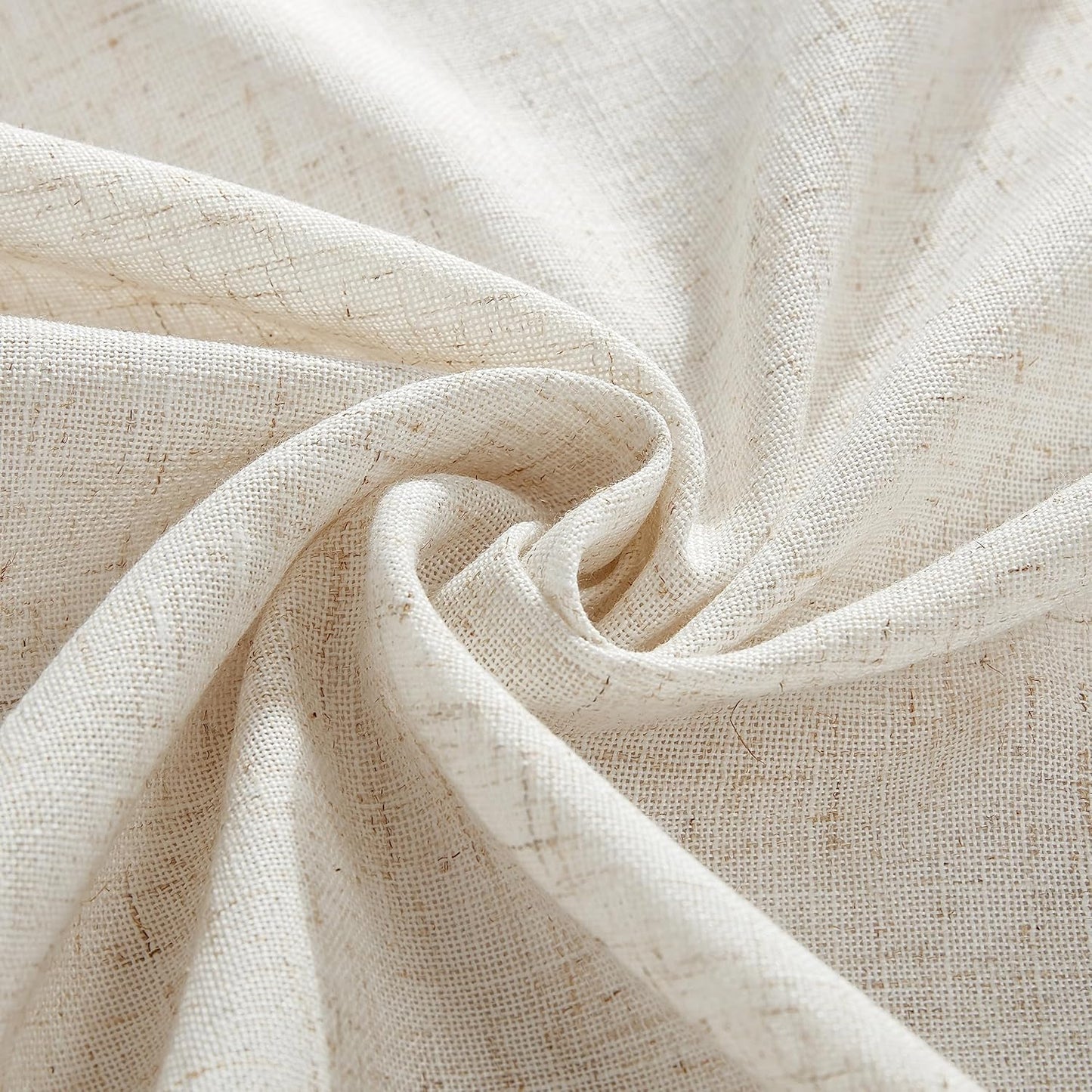 Laura Ashley Dothan Luxury Linen Blend Tablecloth for Formal Dining, Holiday, Wedding or Party, 60" x 120", Taupe